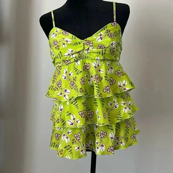 Johnny Martin Green Floral camisole - Picture 1 of 8